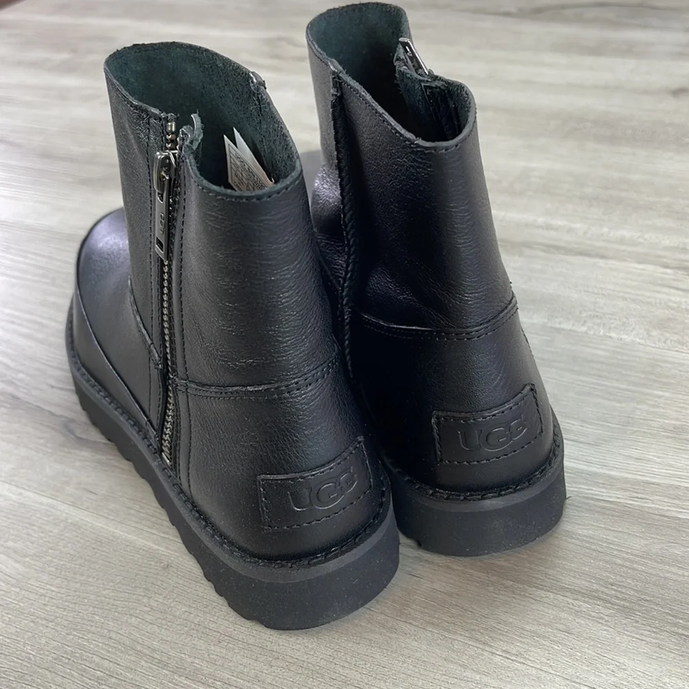 🌿UGG🌿 W DECONSTRUCTED MINI ZIP BLACK BOOTS - Picture 11 of 15
